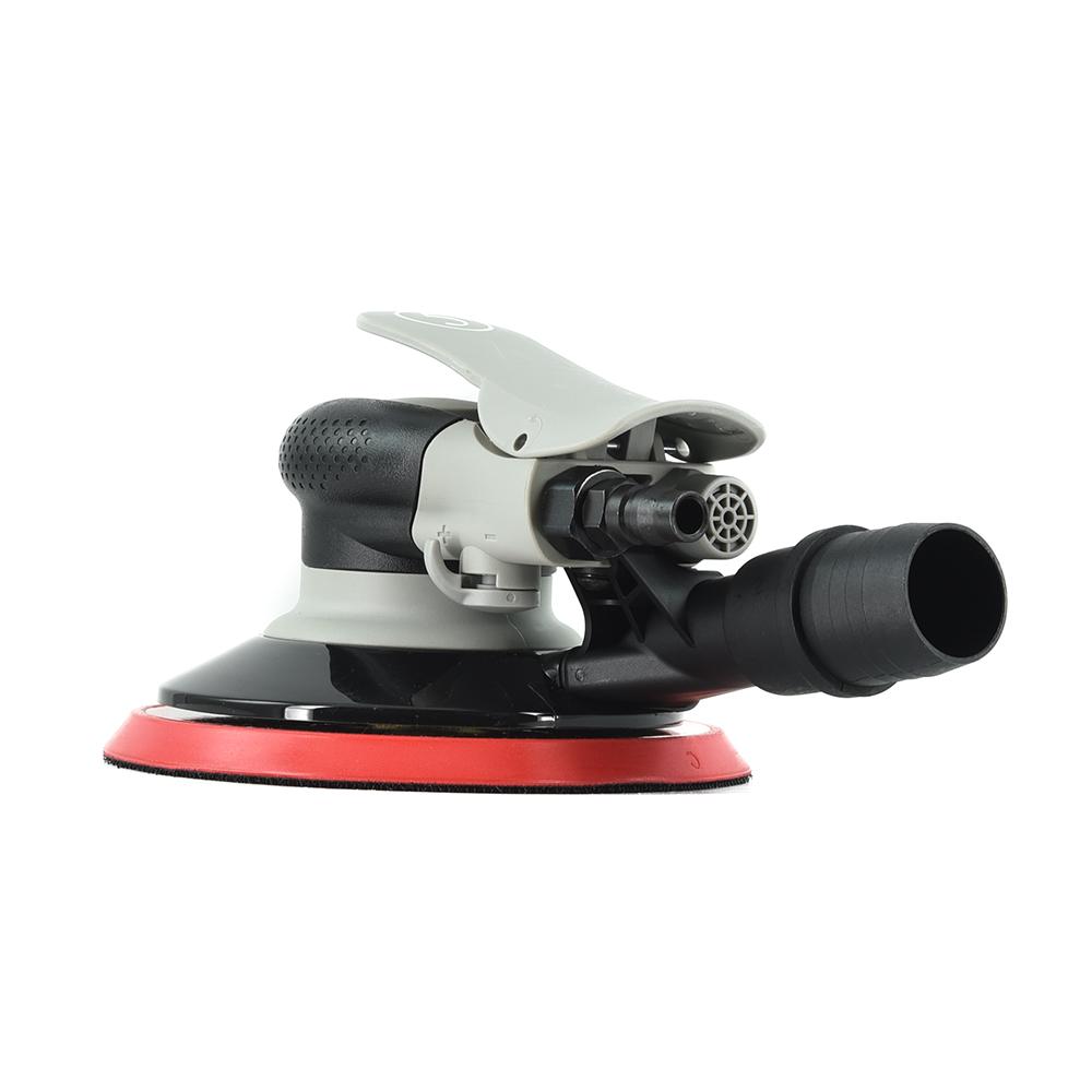 Random orbital palm pneumatic sander with 150mm pad and 5mm orbit