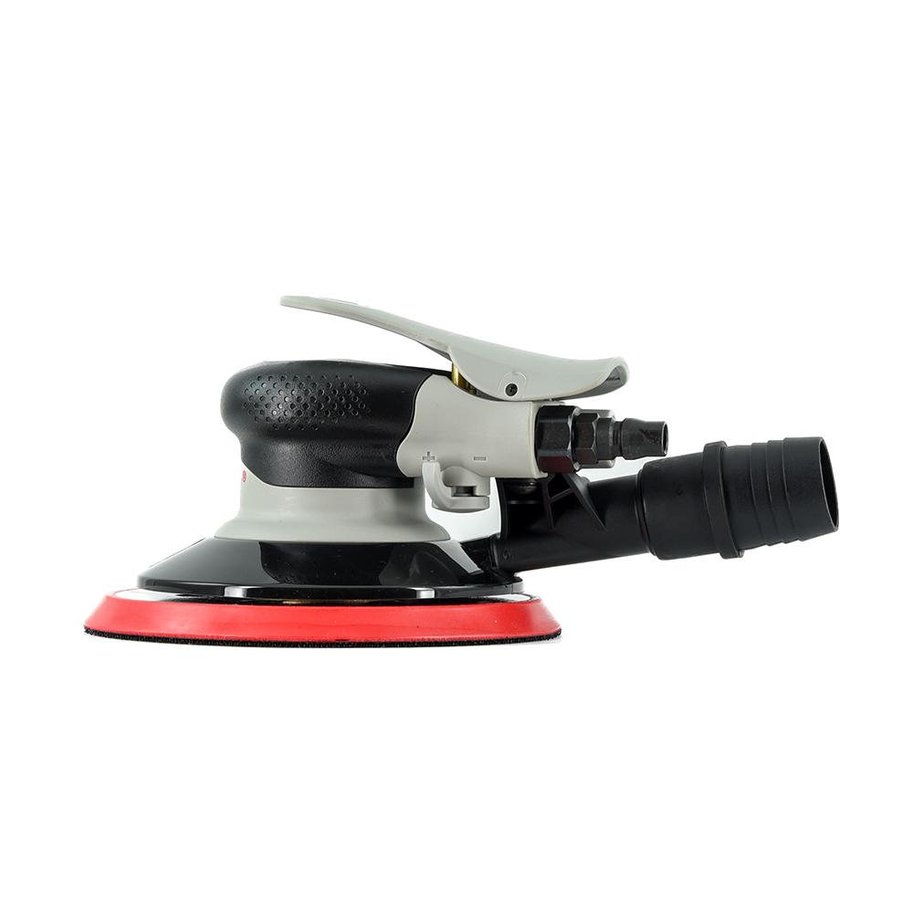 Random orbital palm pneumatic sander with 150mm pad and 5mm orbit